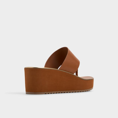 Penelopy Medium Brown Women's Platform sandals - Wedge sandal, Wedge heel | Aldo