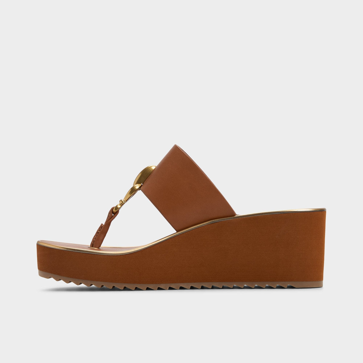 Penelopy Medium Brown Women's Platform sandals - Wedge sandal, Wedge heel | Aldo
