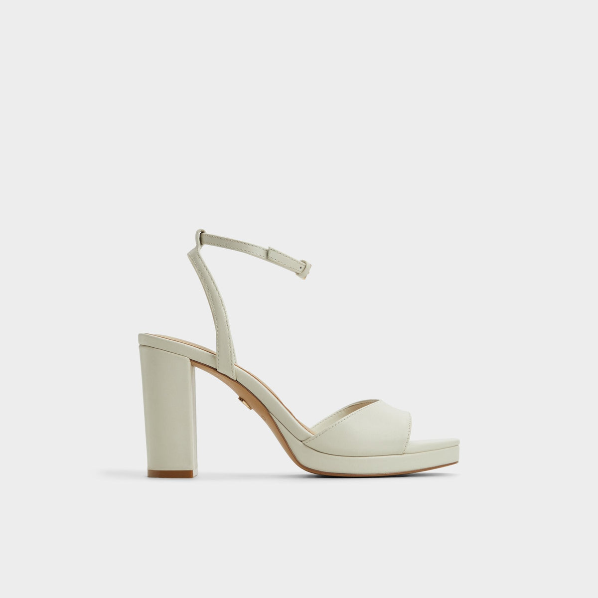 Gracious White/Bone Women's Block heels - Strappy heeled sandal, Block heel | Aldo