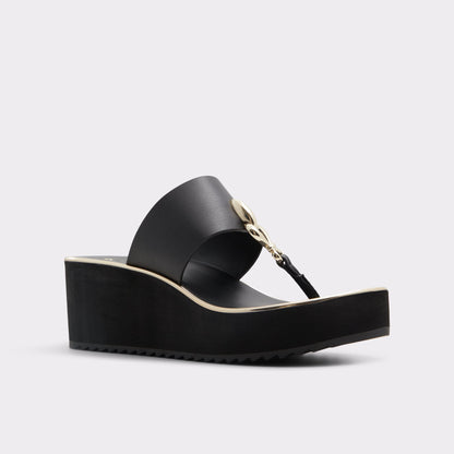 Penelopy Black Women's Wedges - Wedge sandal, Wedge heel | Aldo