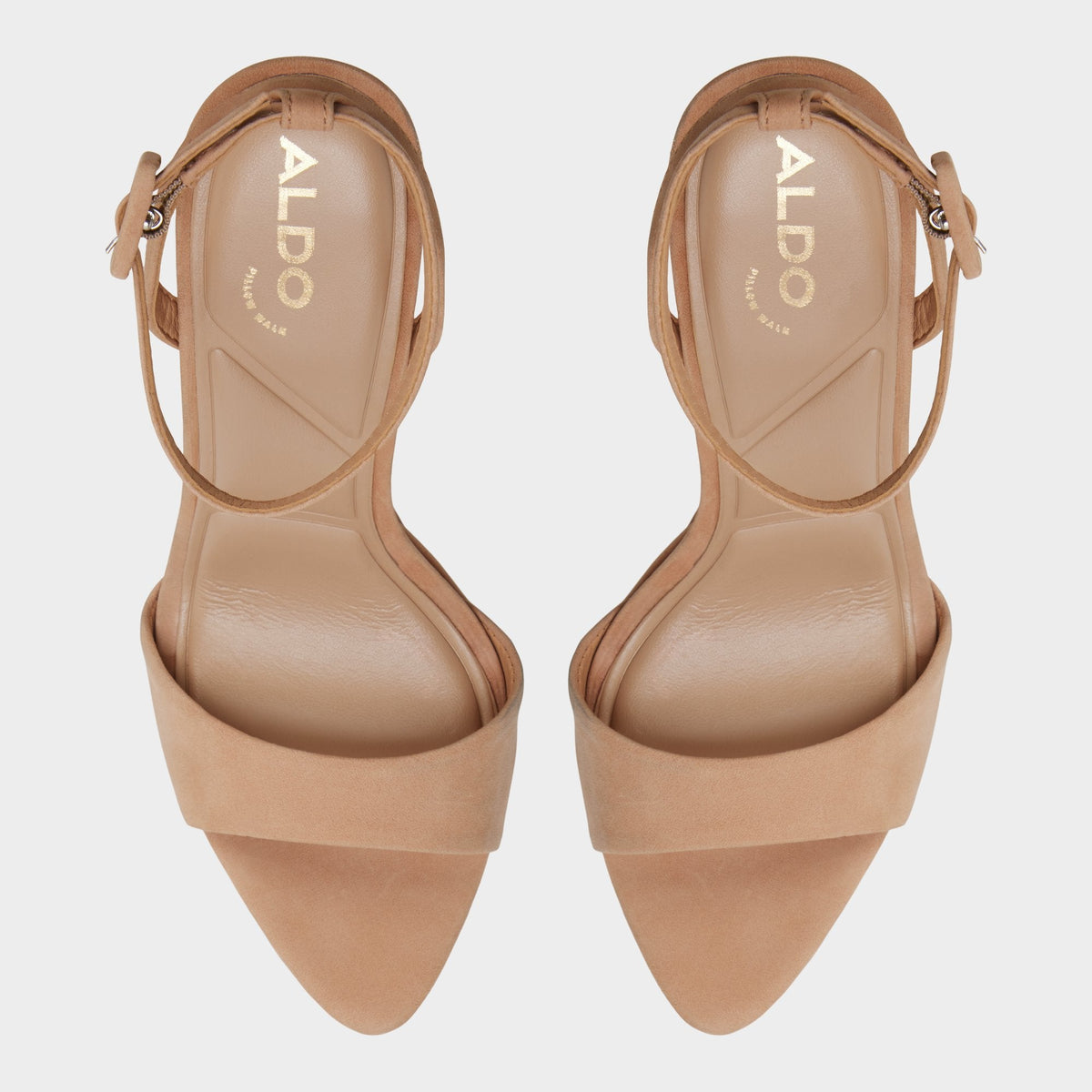 Ivette in Medium Beige - Strappy heeled sandal, Platform | Aldo