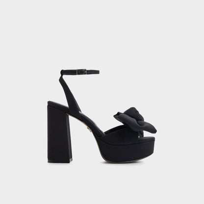 Luscious in Black 14154112 - Strappy heeled sandal, Platform | Aldo