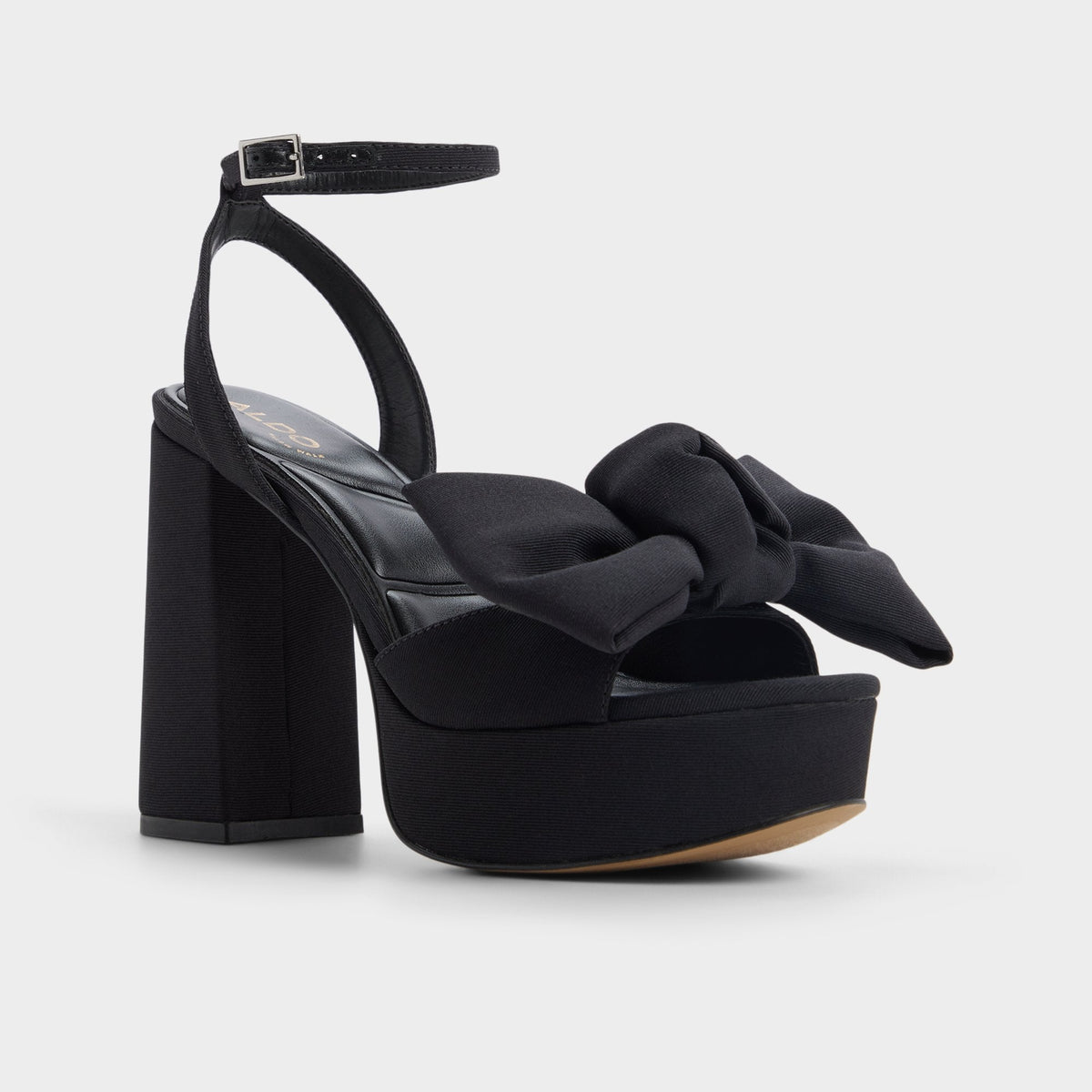 Luscious in Black 14154112 - Strappy heeled sandal, Platform | Aldo