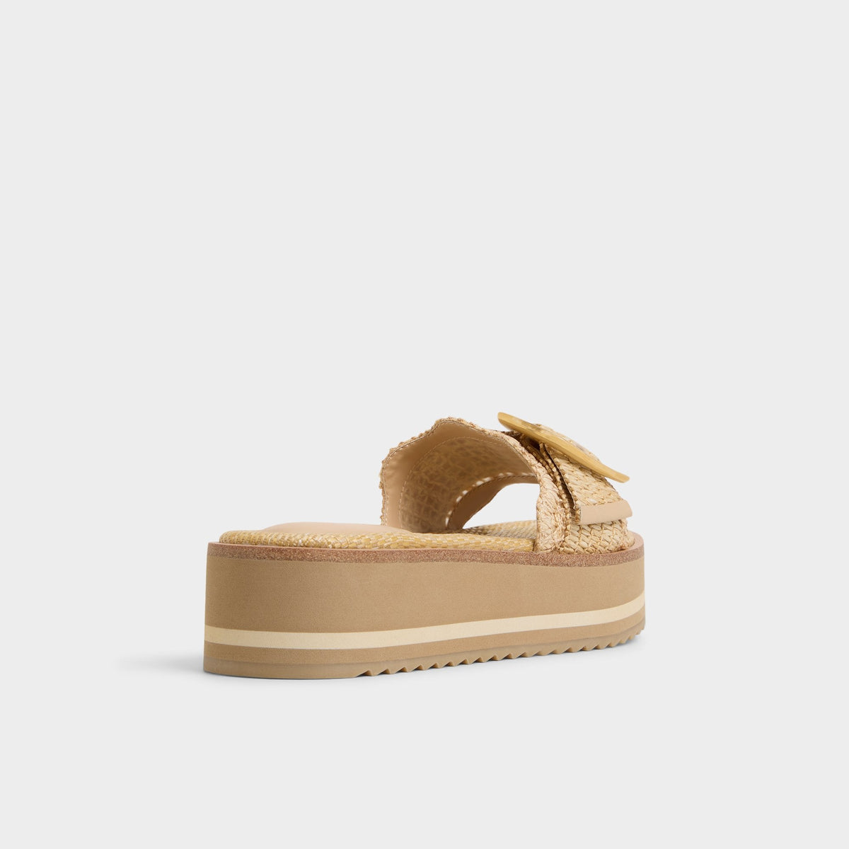 Wavynelly Light Beige Women's Flats - Slide sandal, Platform | Aldo
