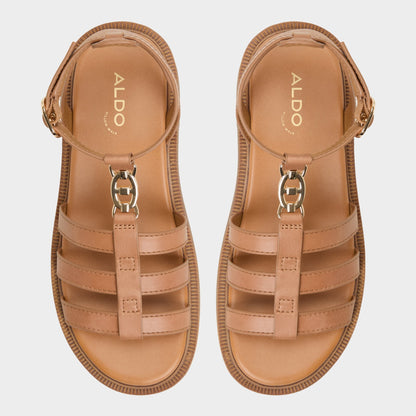 Lamington Medium Brown Women's Strappy sandals - Gladiator sandal, Lug sole | Aldo