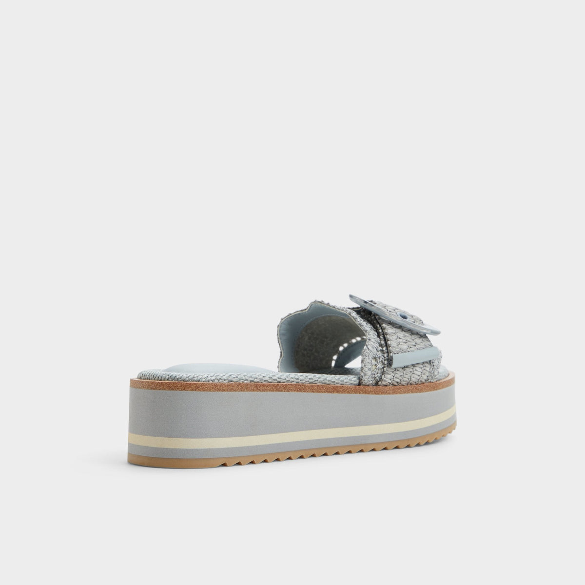 Wavynelly Other Blue Women's Flats - Slide sandal, Platform | Aldo