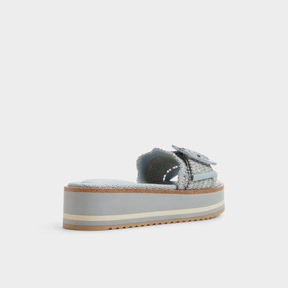Wavynelly Other Blue Women's Flats - Slide sandal, Platform | Aldo