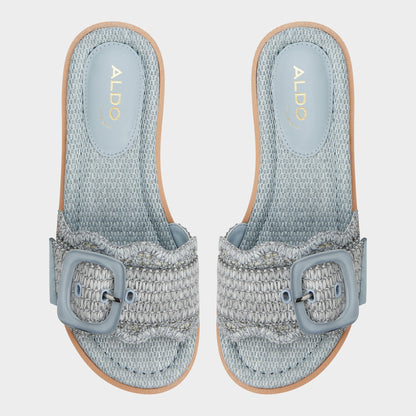 Wavynelly Other Blue Women's Flats - Slide sandal, Platform | Aldo