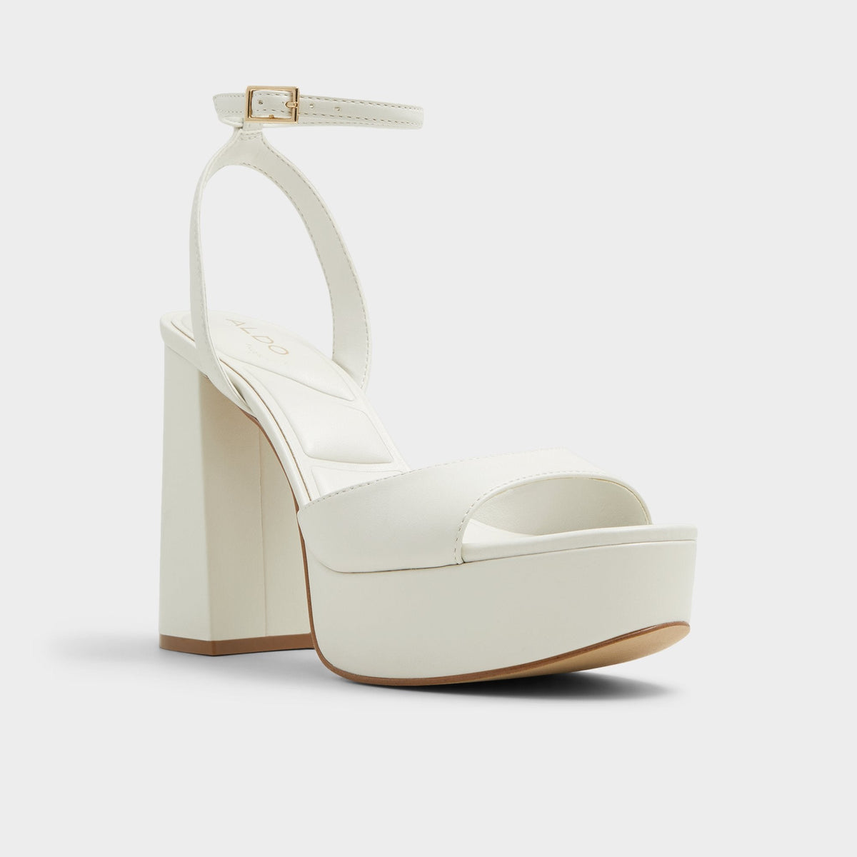 Valoria White Women's Platform sandals - Strappy heeled sandal | Aldo