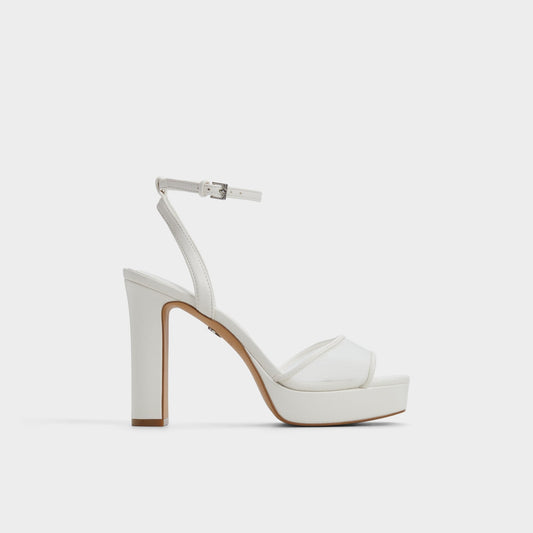 Chicglimmer Other White Women's Platform sandals - Strappy heeled sandal, Block heel | Aldo