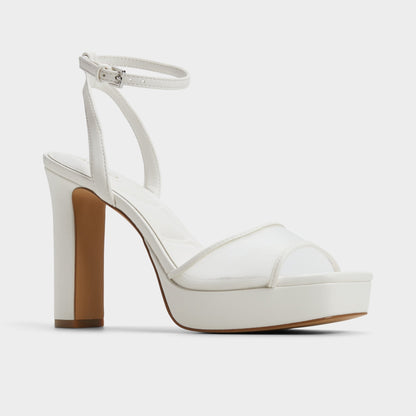 Chicglimmer Other White Women's Platform sandals - Strappy heeled sandal, Block heel | Aldo