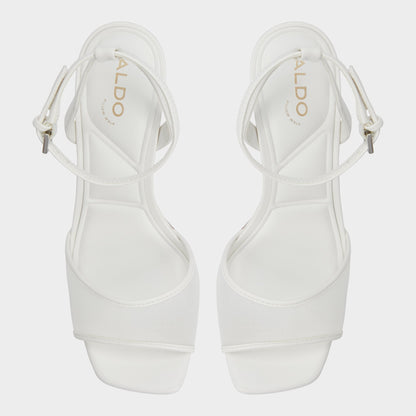 Chicglimmer Other White Women's Platform sandals - Strappy heeled sandal, Block heel | Aldo