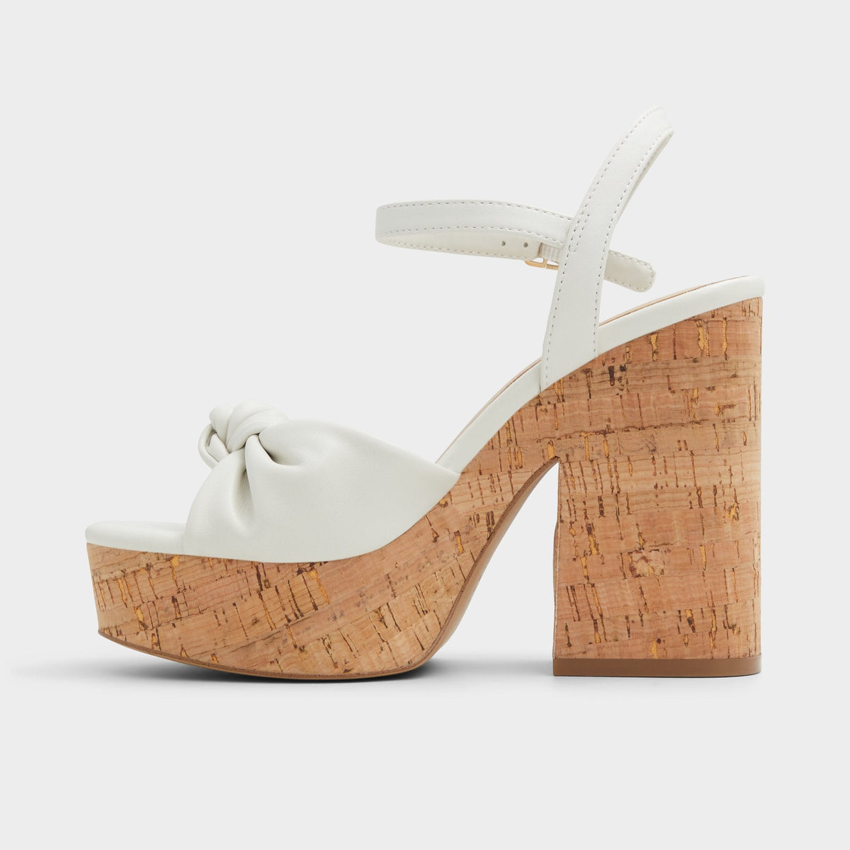 Ulialdan White/Bone Women's Platform sandals - Strappy heeled sandal, Platform | Aldo