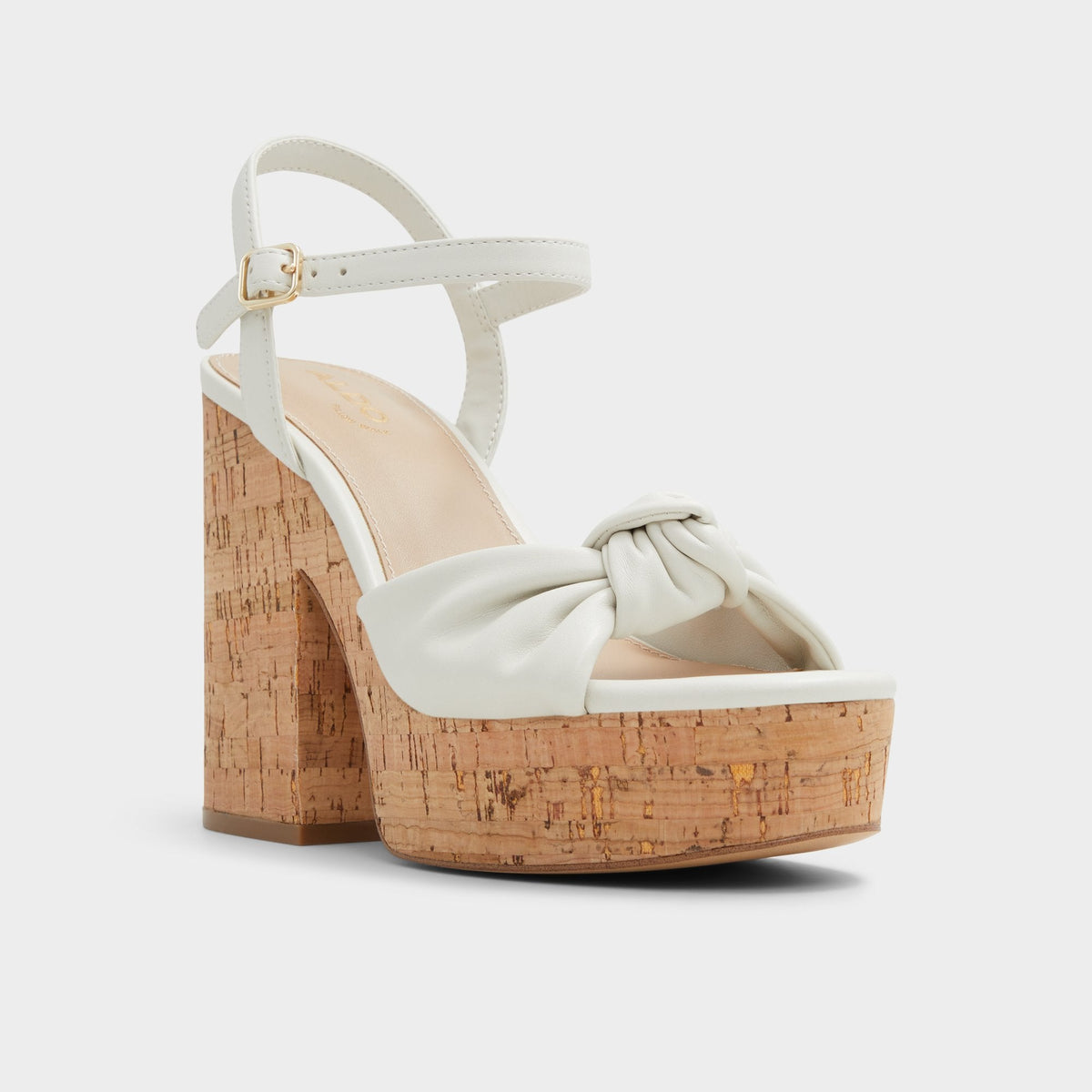 Ulialdan White/Bone Women's Platform sandals - Strappy heeled sandal, Platform | Aldo