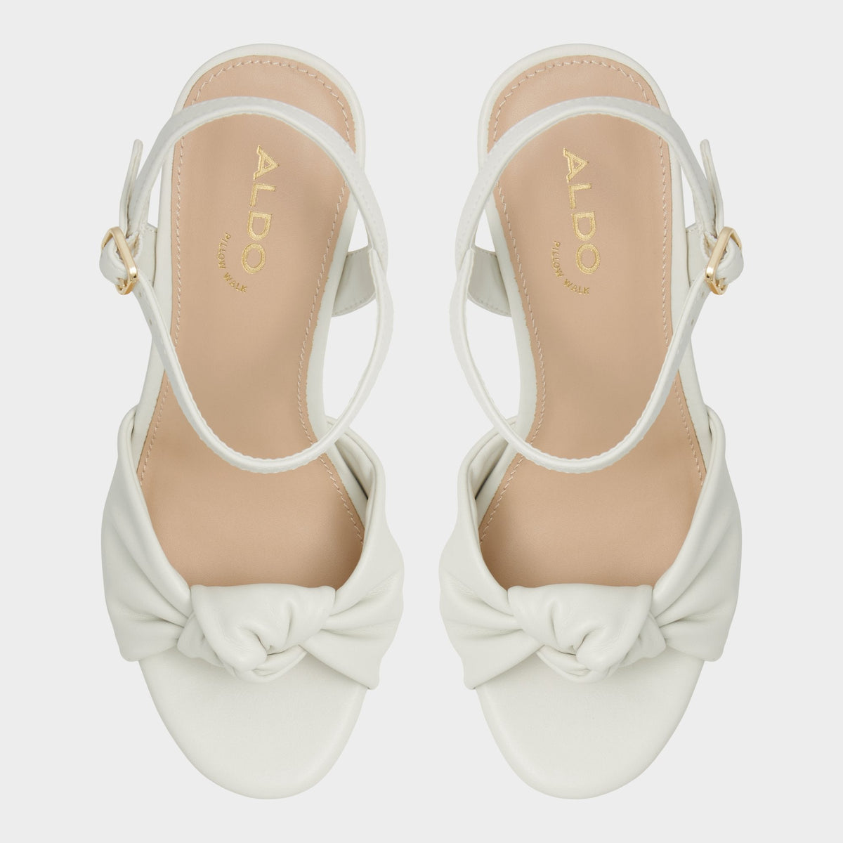 Ulialdan White/Bone Women's Platform sandals - Strappy heeled sandal, Platform | Aldo