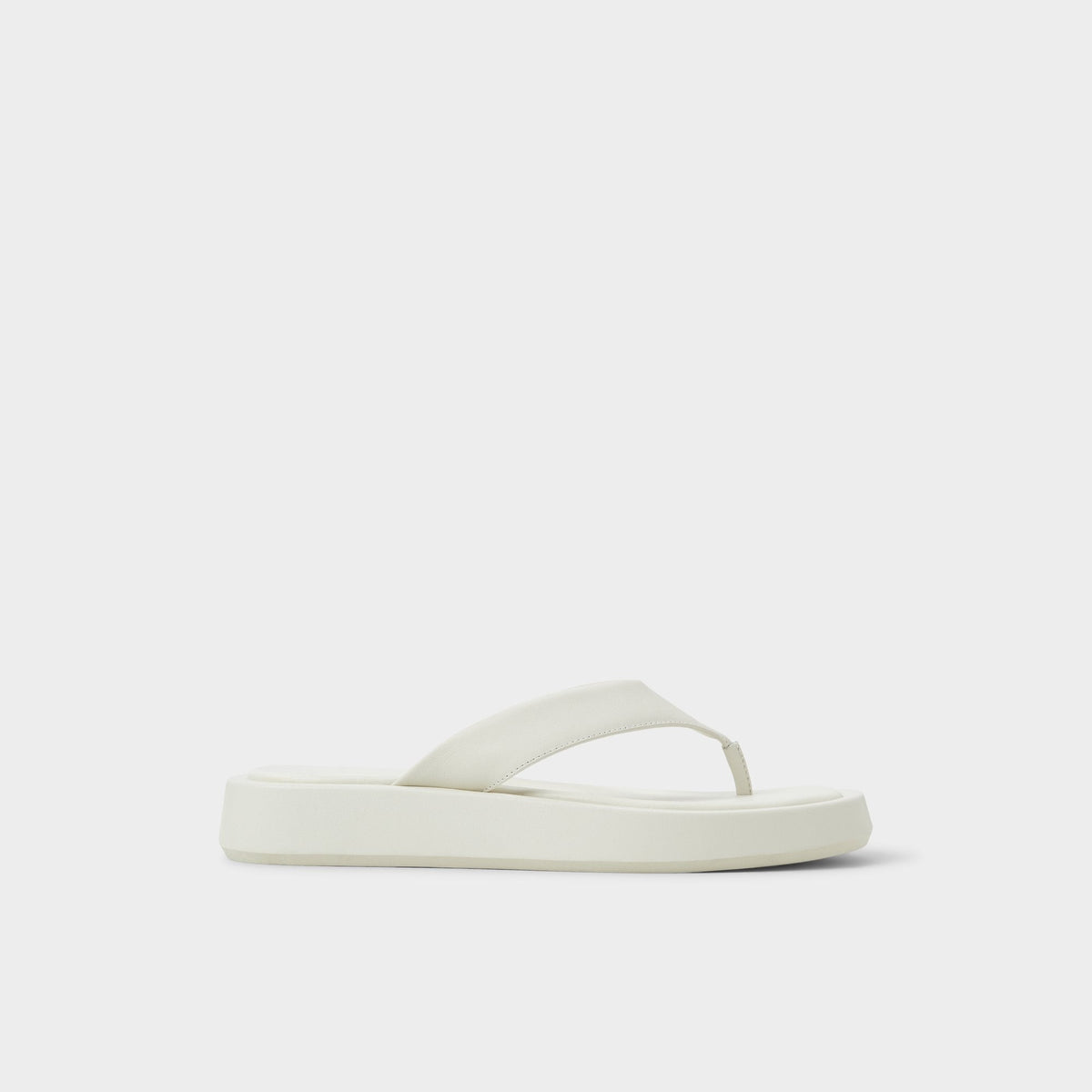 Grettle White/Bone Women's Flats - Flip flop, Flatform | Aldo