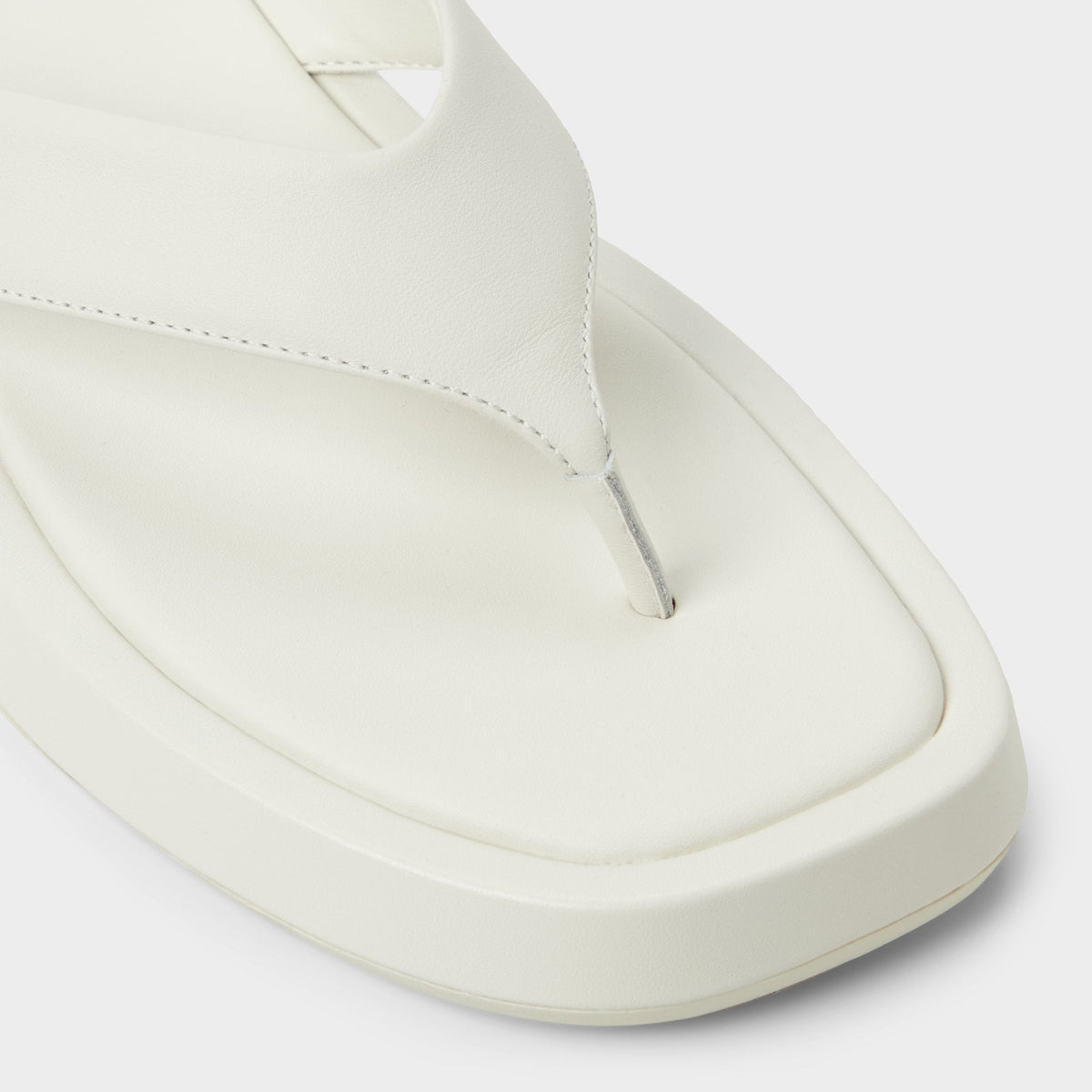 Grettle White/Bone Women's Flats - Flip flop, Flatform | Aldo