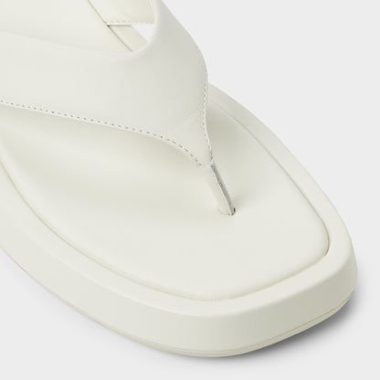Grettle White/Bone Women's Flats - Flip flop, Flatform | Aldo