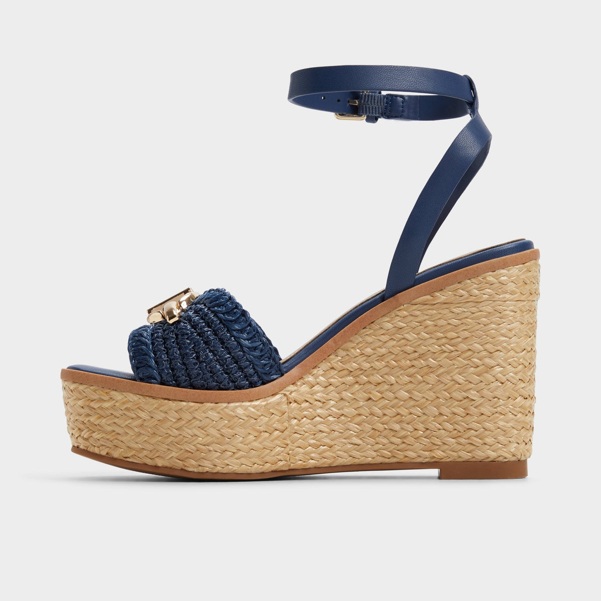 Ybylin Navy Women's Platform sandals - Wedge sandal | Aldo