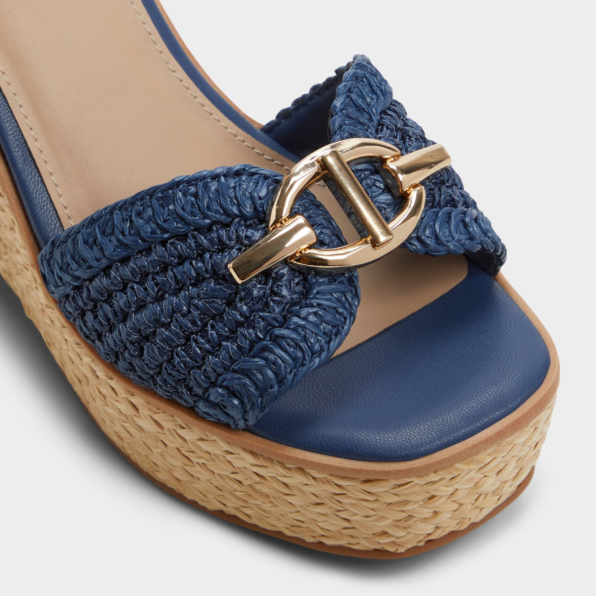 Ybylin Navy Women's Platform sandals - Wedge sandal | Aldo