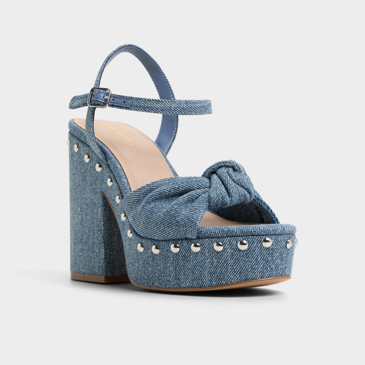 Ulialdan Blue Combo Women's Platform sandals - Strappy heeled sandal | Aldo