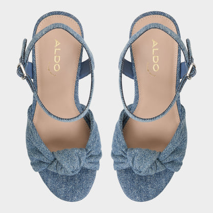 Ulialdan Blue Combo Women's Platform sandals - Strappy heeled sandal | Aldo