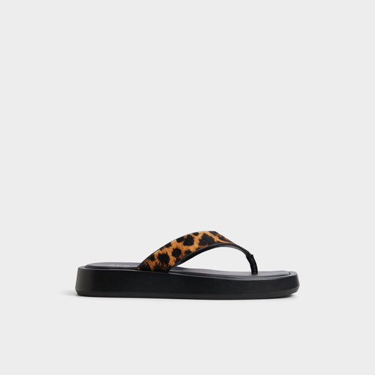 Grettle Brown Multi Women's Flats - Flip flop, Platform | Aldo