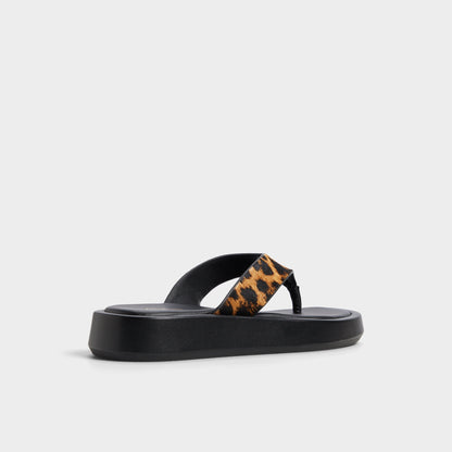Grettle Brown Multi Women's Flats - Flip flop, Platform | Aldo