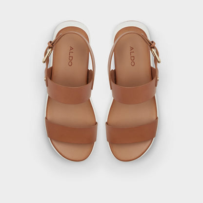 Silyia Dark Beige Women's Sandals - Flat sandal | Aldo