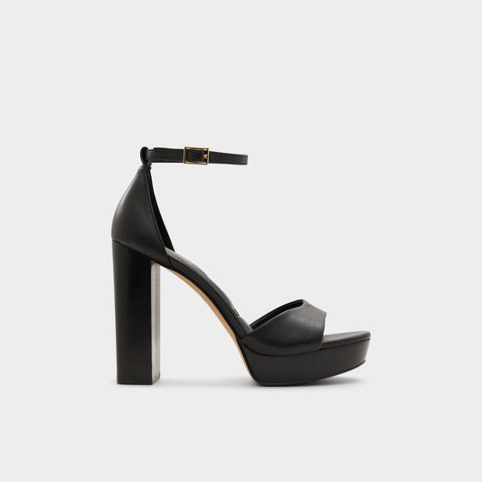 Enaegyn2.0 Black Women's Platform sandals - Strappy heeled sandal, Platform | Aldo