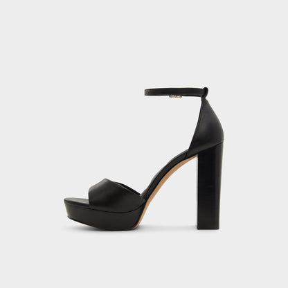 Enaegyn2.0 Black Women's Platform sandals - Strappy heeled sandal, Platform | Aldo