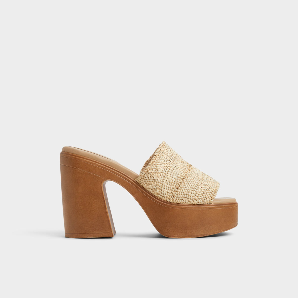 Maysee Natural Women's Platform sandals - Heeled mule, Platform | Aldo