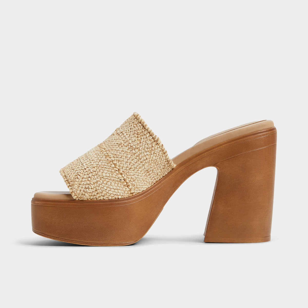 Maysee Natural Women's Platform sandals - Heeled mule, Platform | Aldo