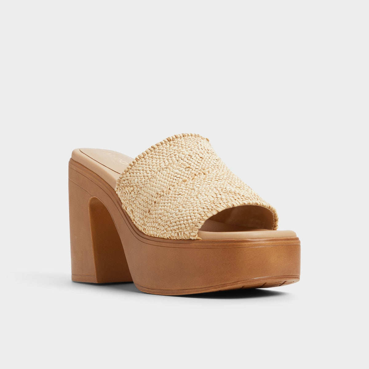 Maysee Natural Women's Platform sandals - Heeled mule, Platform | Aldo