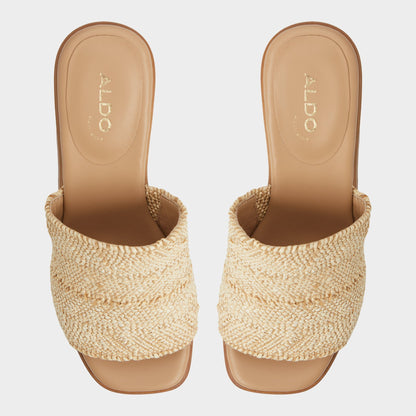Maysee Natural Women's Platform sandals - Heeled mule, Platform | Aldo
