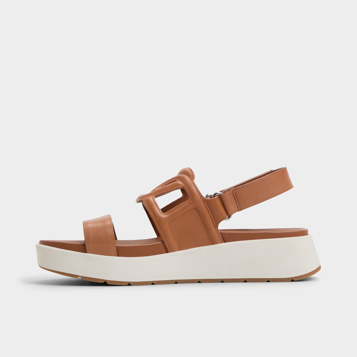Onuvia Medium Brown Women's Footbed sandals - Footbed sandal, Flatform | Aldo