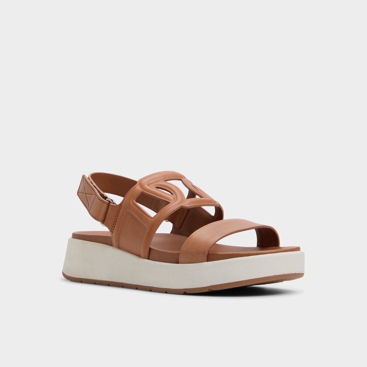 Onuvia Medium Brown Women's Footbed sandals - Footbed sandal, Flatform | Aldo