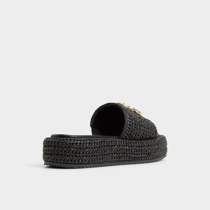 Justbeachy Black Women's Platform sandals - Flatform sandal | Aldo