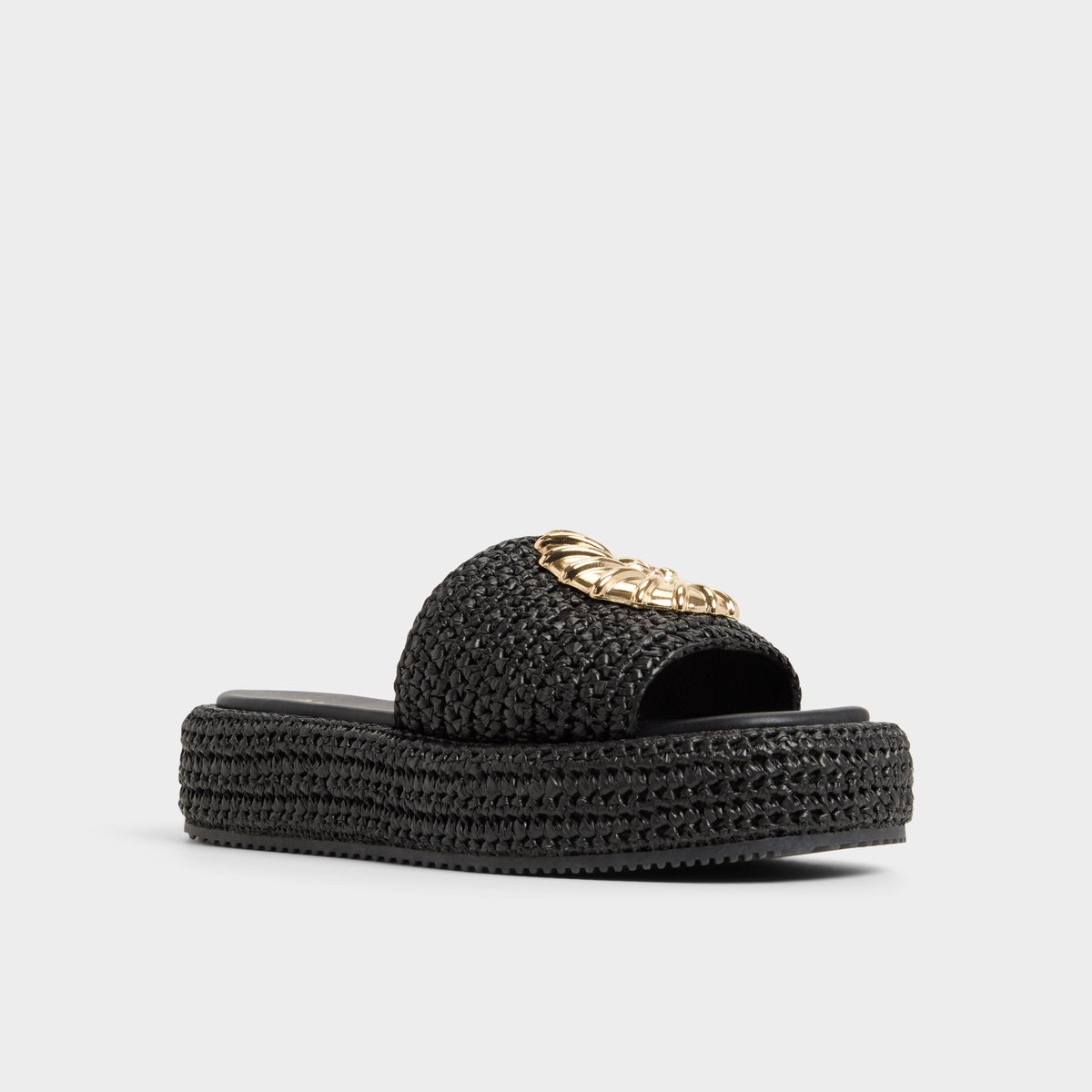 Justbeachy Black Women's Platform sandals - Flatform sandal | Aldo