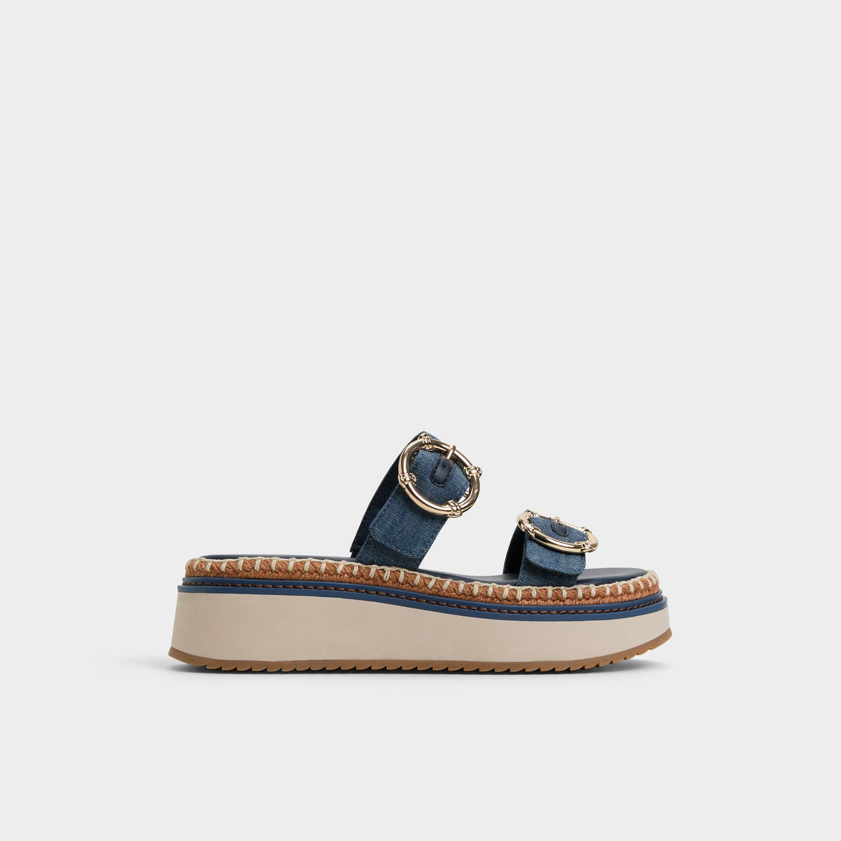 Kaeithien Dark Blue Women's Platform sandals - Slide sandal | Aldo