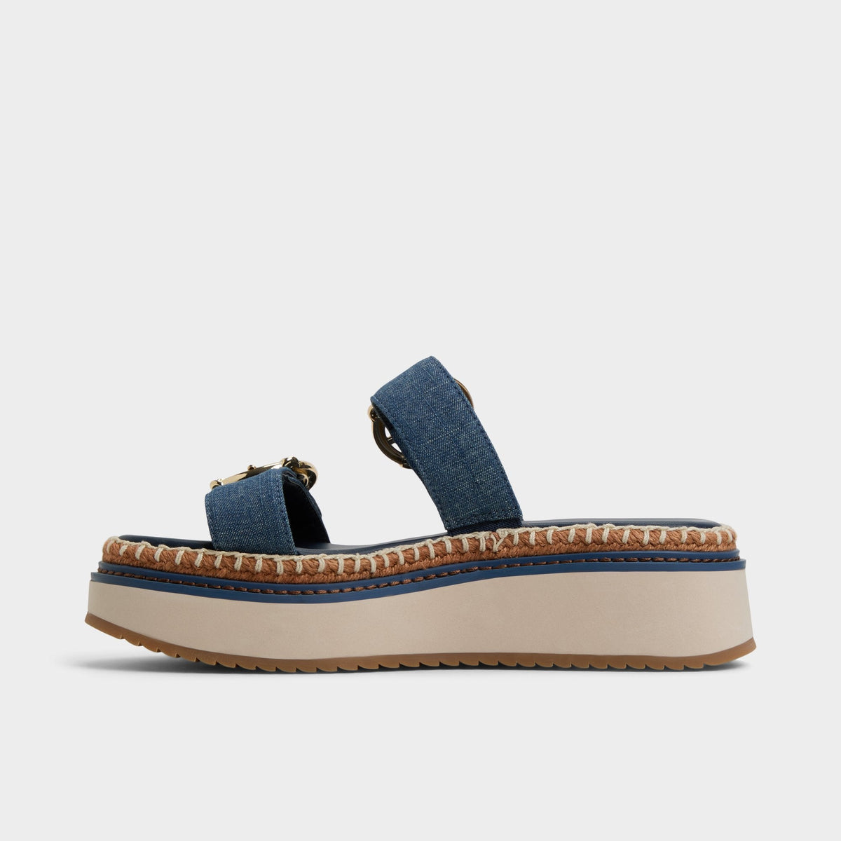 Kaeithien Dark Blue Women's Platform sandals - Slide sandal | Aldo