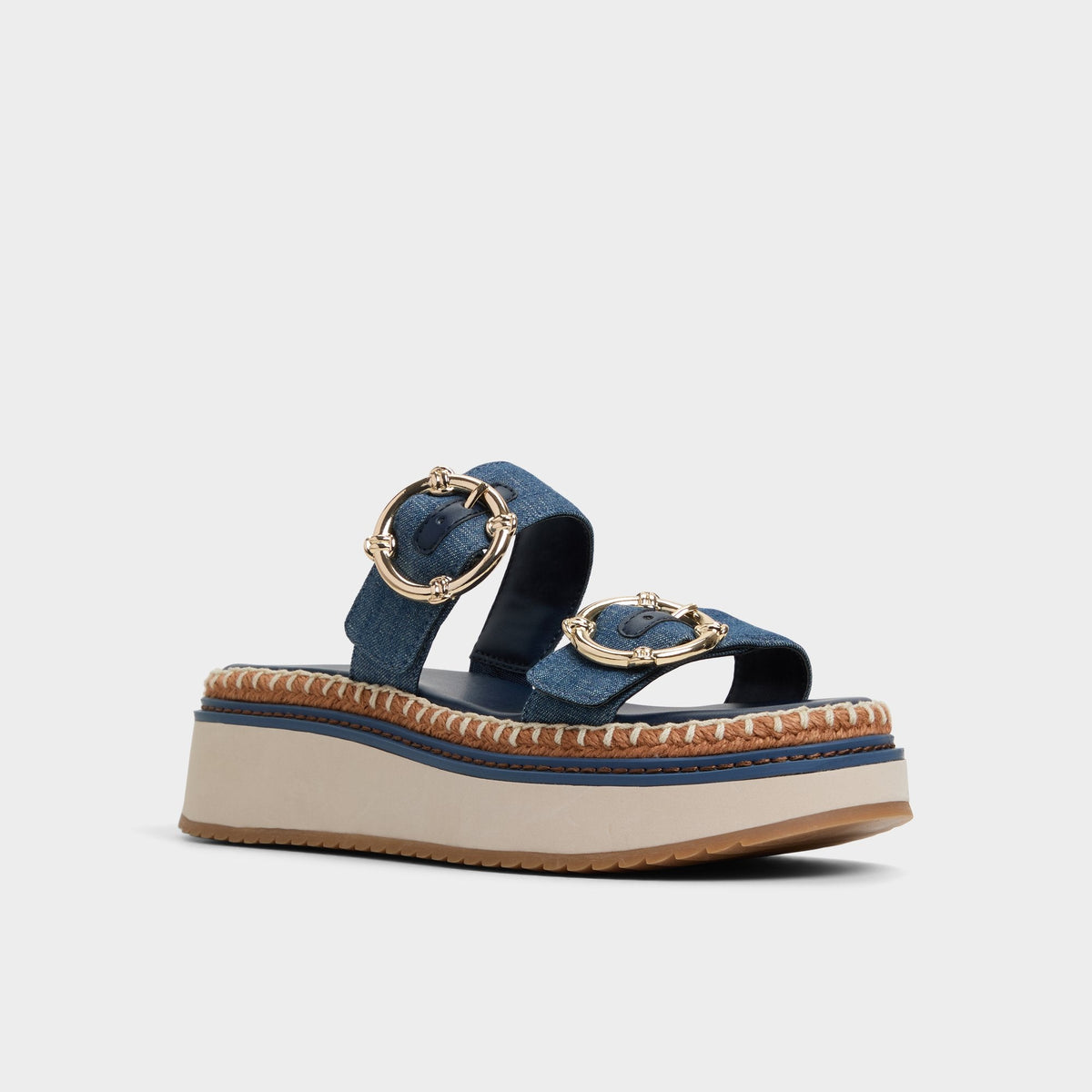 Kaeithien Dark Blue Women's Platform sandals - Slide sandal | Aldo