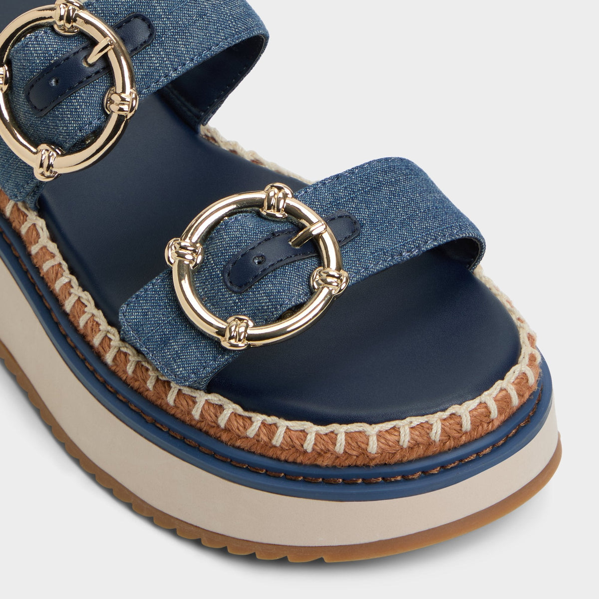 Kaeithien Dark Blue Women's Platform sandals - Slide sandal | Aldo