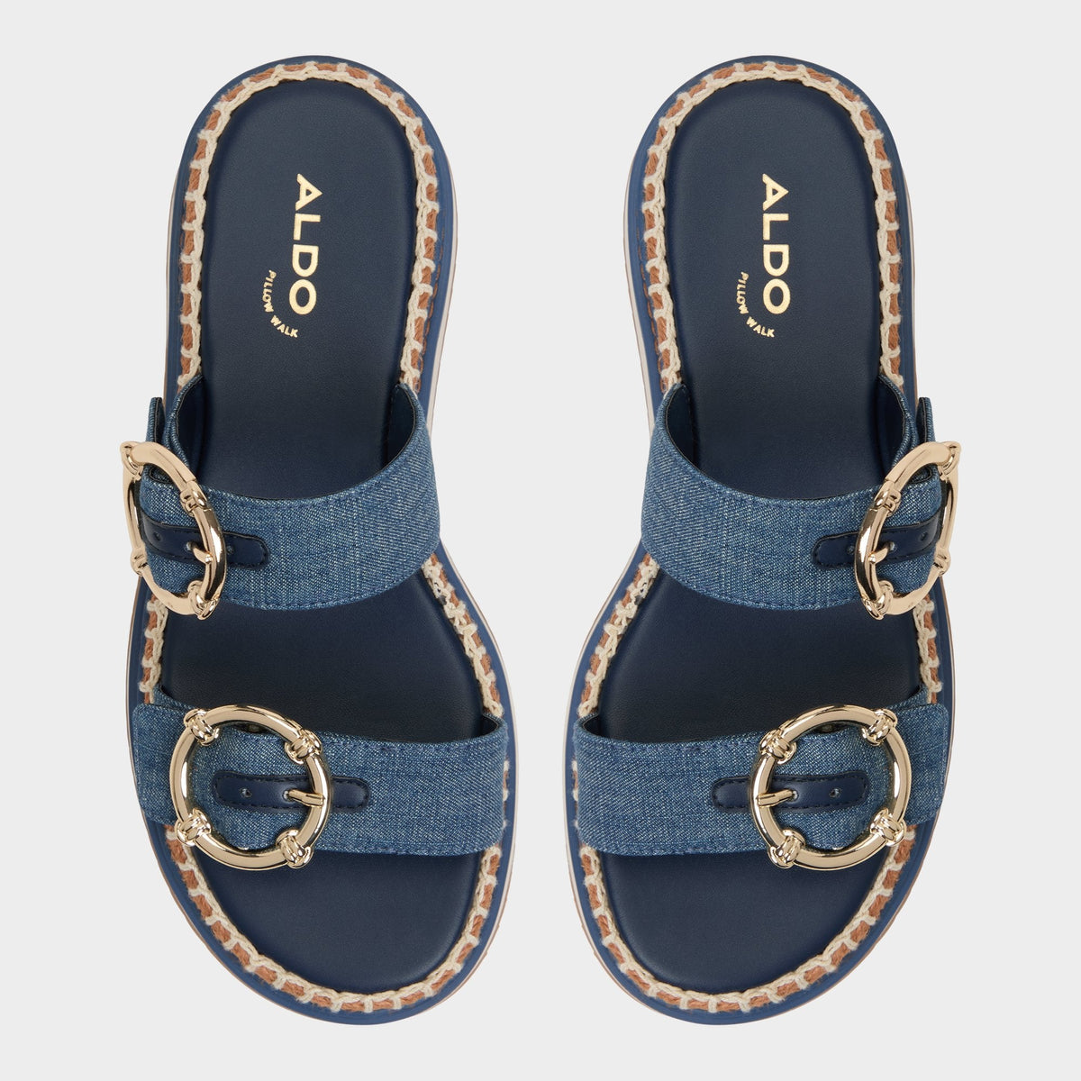 Kaeithien Dark Blue Women's Platform sandals - Slide sandal | Aldo