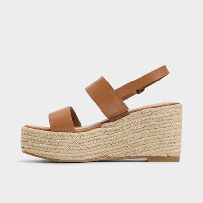 Keoni Medium Brown Women's Platform sandals - Wedge sandal | Aldo