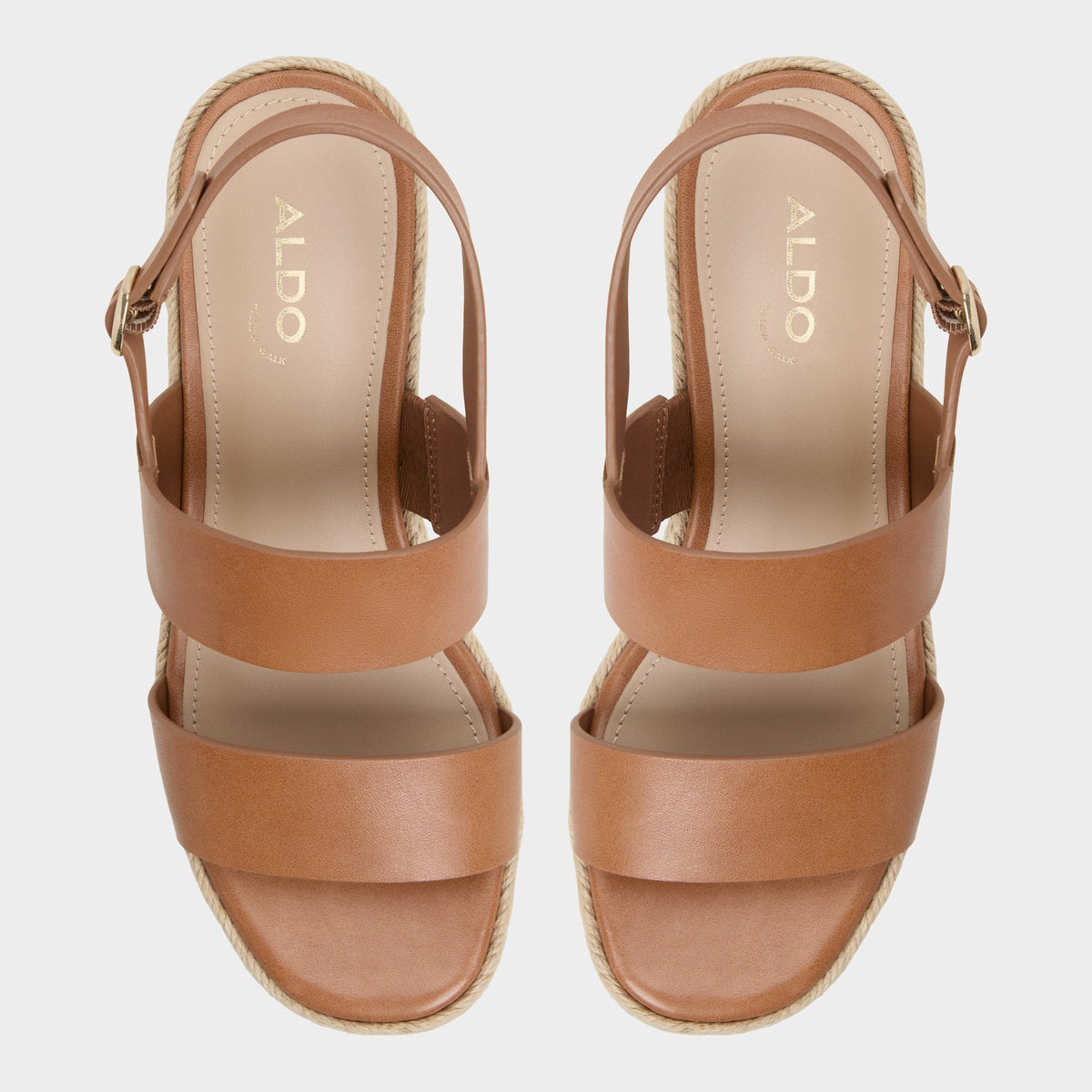 Keoni Medium Brown Women's Platform sandals - Wedge sandal | Aldo
