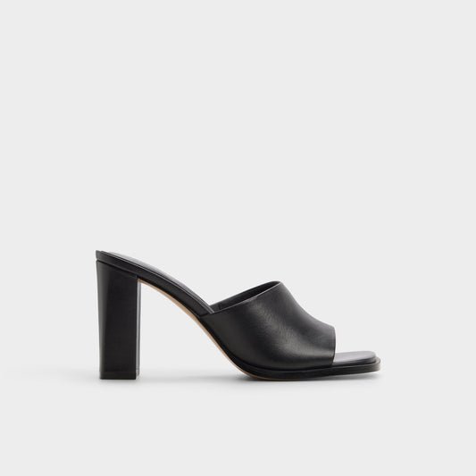Re in Sophia Black - Heeled mule, Block heel | Aldo