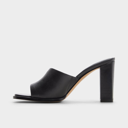 Re in Sophia Black - Heeled mule, Block heel | Aldo