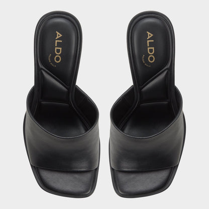 Re in Sophia Black - Heeled mule, Block heel | Aldo