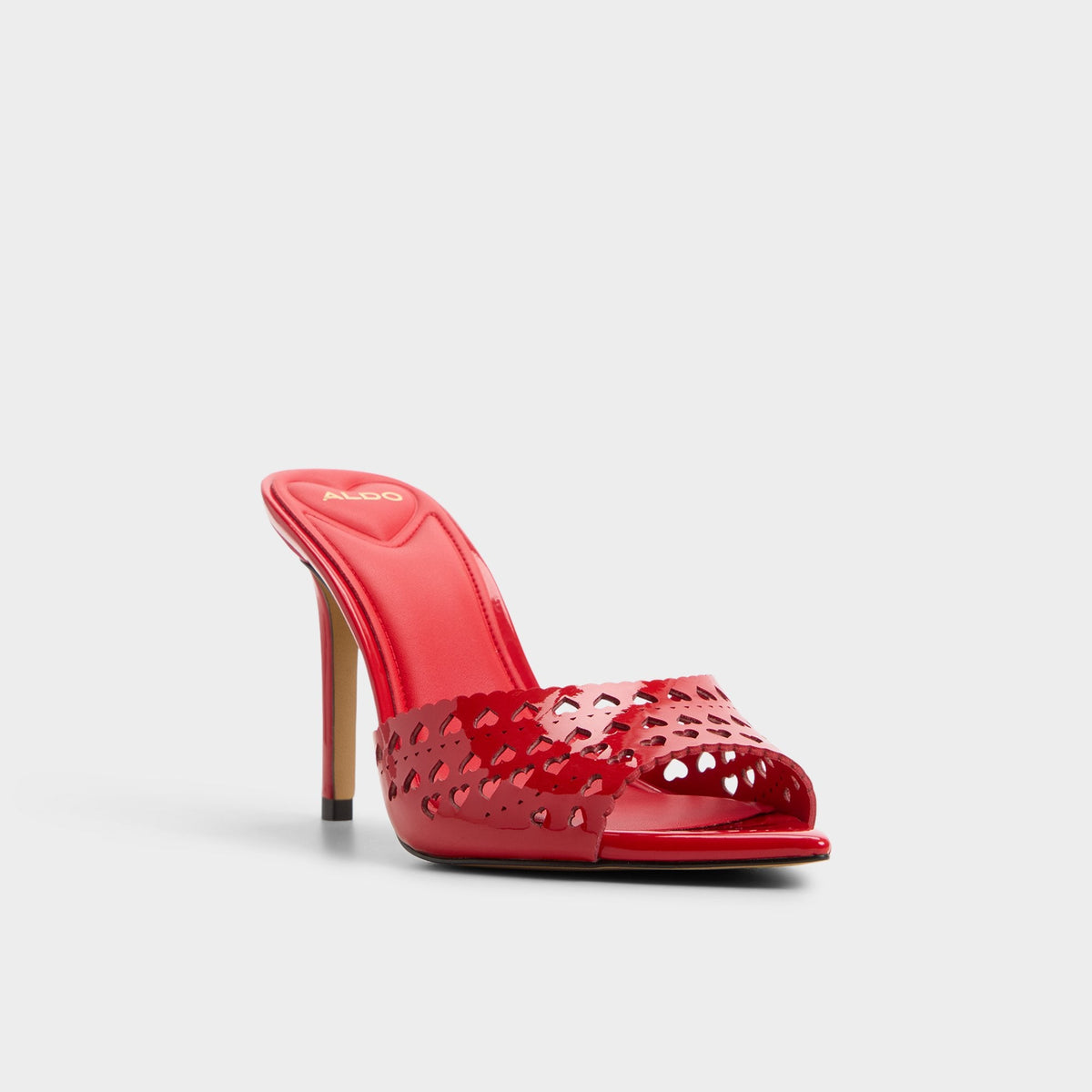 Lovemule in Medium Red - Heeled mule, Stiletto heel | Aldo